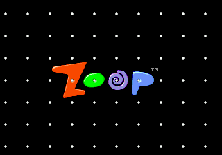 Zoop (Europe) Title Screen